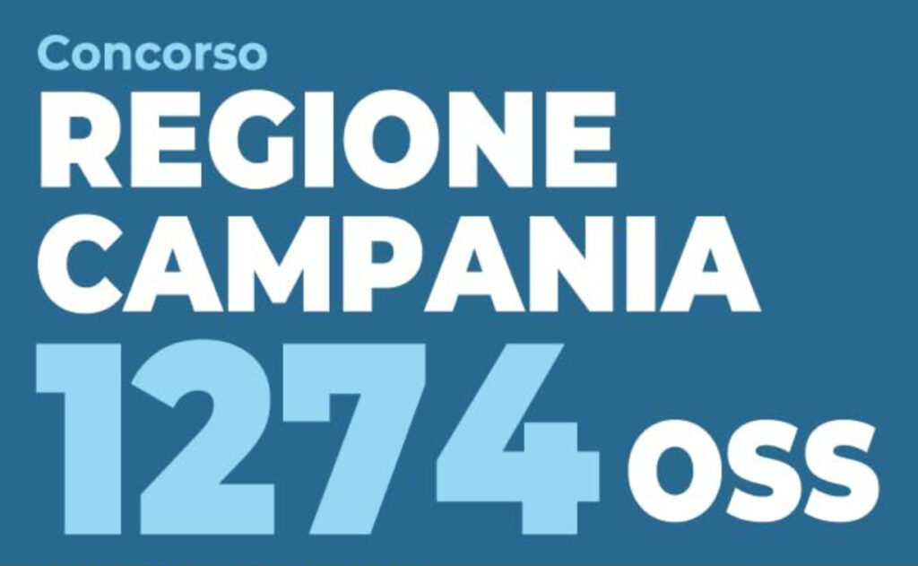 concorso oss regione campania 1274 oss operatori socio sanitari